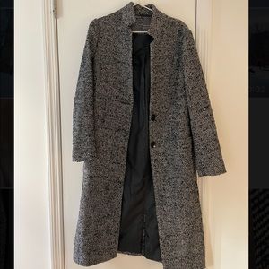 Primark black and white coat